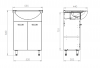 ELITA SZAFKA KOMPLET SUNN 55 2D WHITE HG 169191/RE169191008060